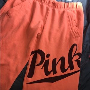 Pink sweatpants
